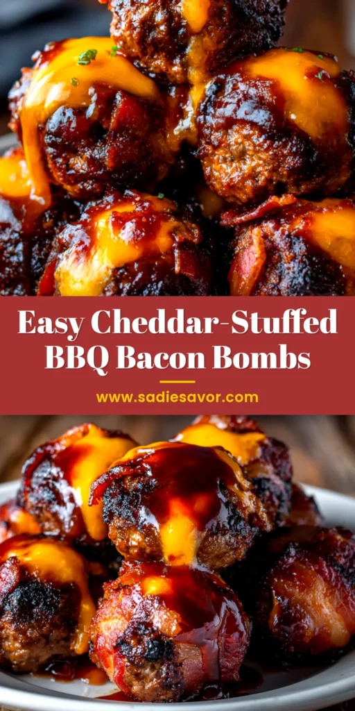 BBQ Bacon Bombs: The Ultimate Cheesy Appetizer 3 A close-up shot of several BBQ Bacon Bombs on a serving platter, showing the crispy bacon and shiny glaze. The perfect appetizer recipe.