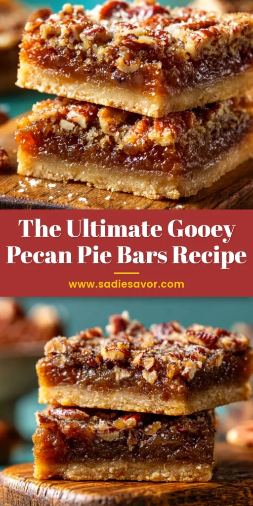 Pecan Pie Bars: The Easiest, Chewy & Gooey Recipe 3 A stack of delicious, gooey pecan pie bars on a white plate. The bars have a golden-brown pecan topping and a buttery shortbread crust, promising an easy and classic holiday dessert.