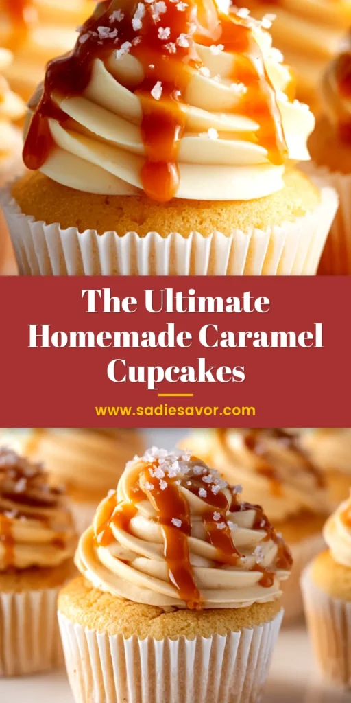 Caramel Cupcakes Recipe with Silky Buttercream 3 A stunning caramel cupcakes recipe with a gooey center and rich caramel buttercream frosting, drizzled with extra caramel sauce.