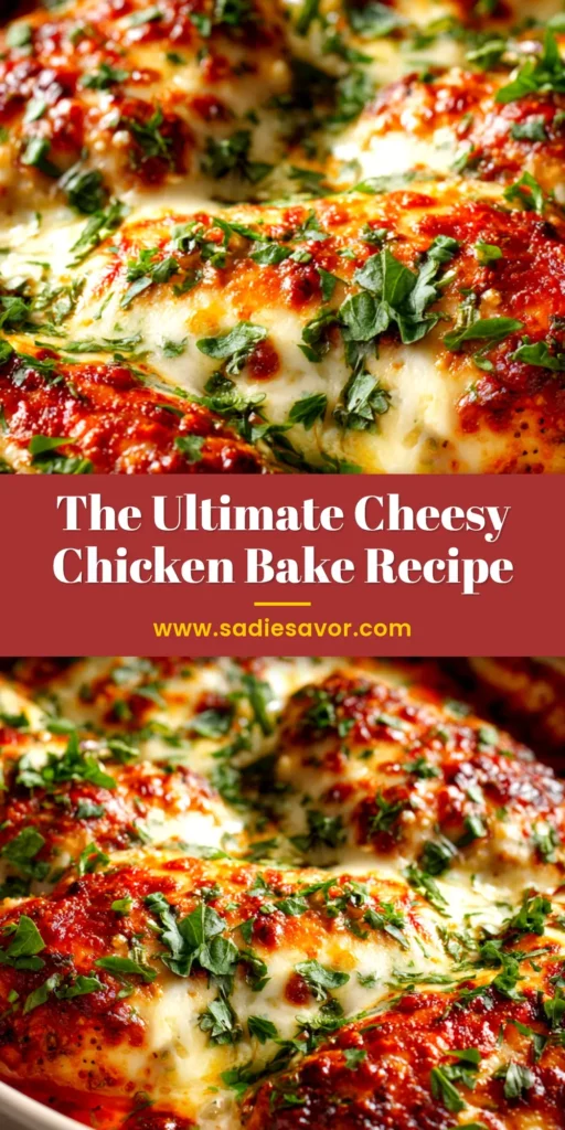 Cheesy Mozzarella Chicken Bake: An Easy Weeknight Delight 4 A delicious Cheesy Mozzarella Chicken Bake in a cast-iron skillet, topped with fresh basil. This easy one-pan recipe is perfect for a weeknight dinner.