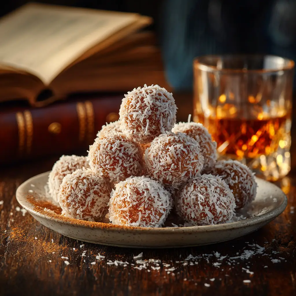 A festive arrangement of boozy dessert balls made with Fireball whisky, perfect for holiday entertaining.