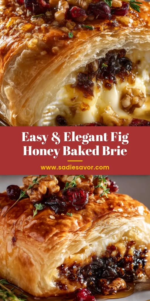 An overhead shot of a perfectly golden Baked Brie in Puff Pastry, scored on top and ready to be served as an easy, elegant appetizer.