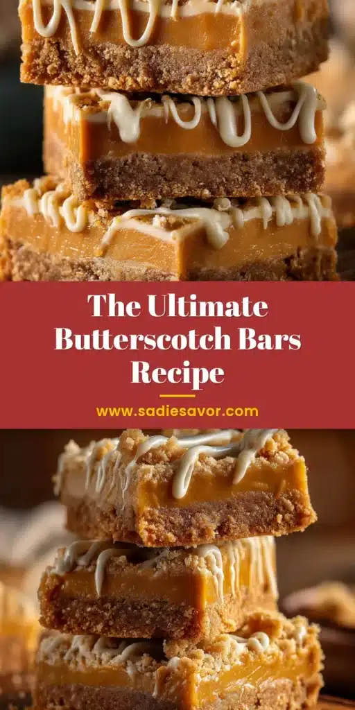 Butterscotch Bars: The Ultimate Chewy & Easy Recipe 3 A close-up shot of perfectly chewy butterscotch bars stacked on a plate, showcasing their rich, golden-brown color and gooey texture. A perfect visual for a recipe pin.