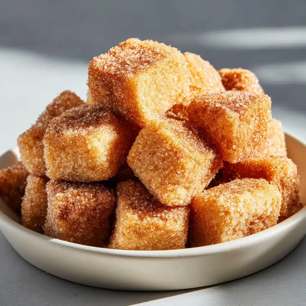 Cinnamon Sugar Biscuit Bites (Easy 4-Ingredient Recipe!) 2 A close-up shot of fluffy cinnamon sugar biscuit bites piled high. These easy cinnamon biscuit bites are perfect for a quick dessert.